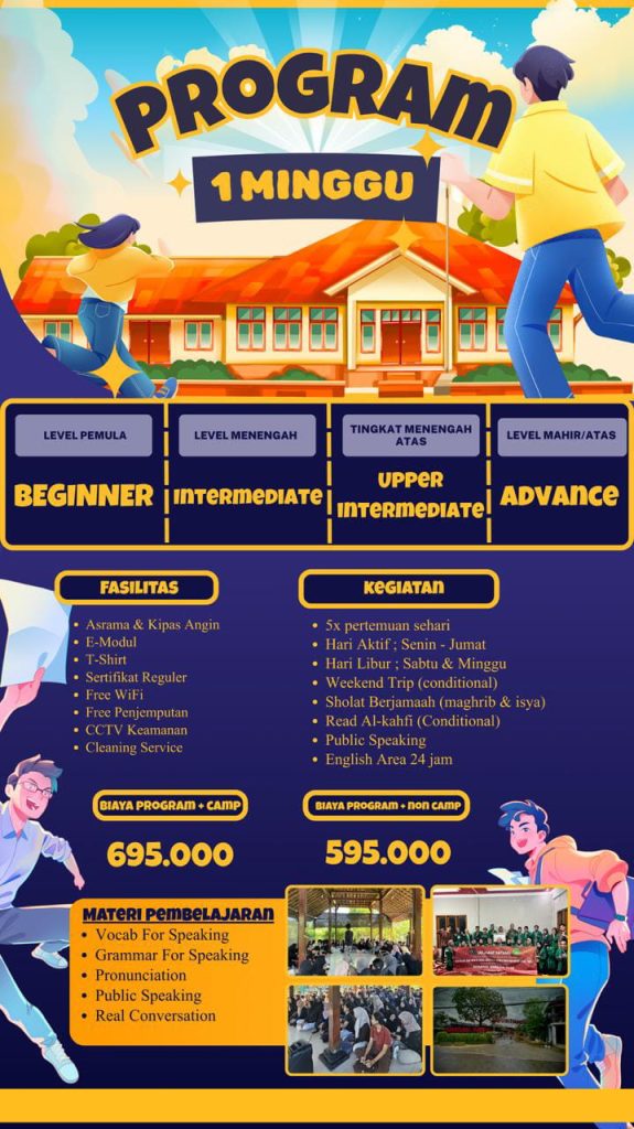 Biaya Kampung Inggris Pare 1 Minggu