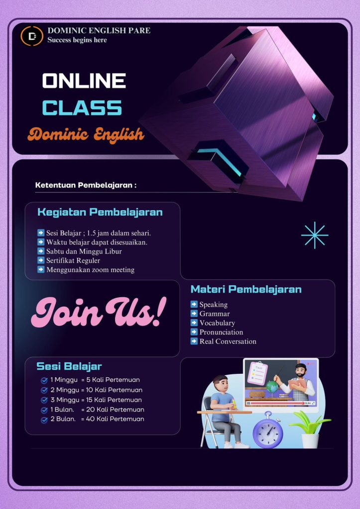 Biaya kurus online Kampung Inggris Pare 2