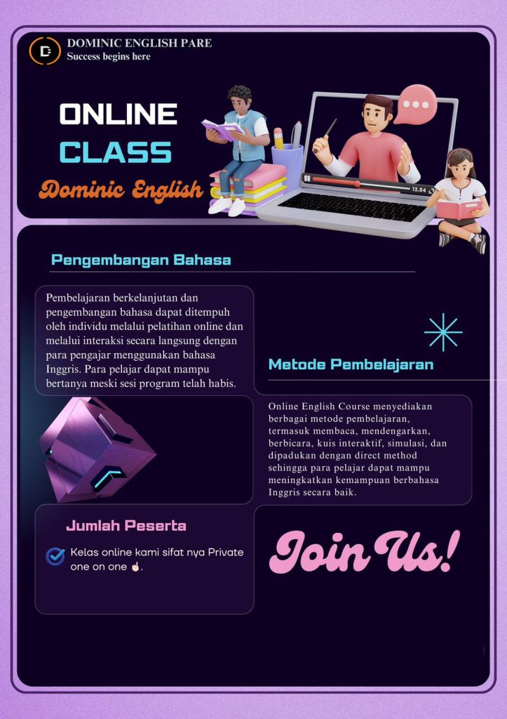 Biaya kurus online Kampung Inggris Pare